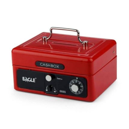 صندوق نقدية ايجل بكرة و مفتاح صغير668S